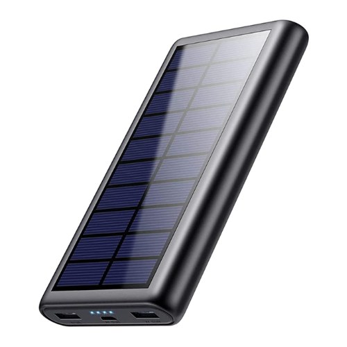QTshine Power Bank Solar 26800mAh Panel Integrado