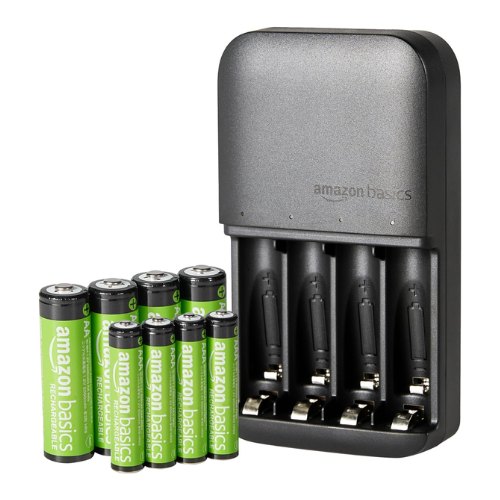 Amazon Basics Pilas Recargables AA/AAA con Cargador