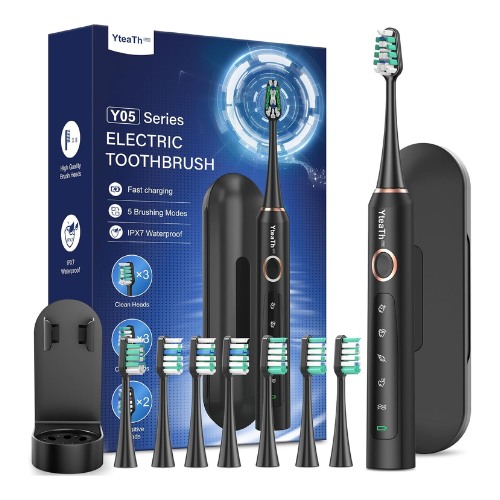 Cepillo Dientes Eléctrico Sónico 8 Cabezales